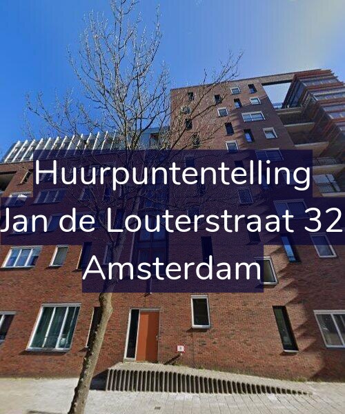Foto gevel Huurpuntentelling voor Jan de Louterstraat 32, Amsterdam