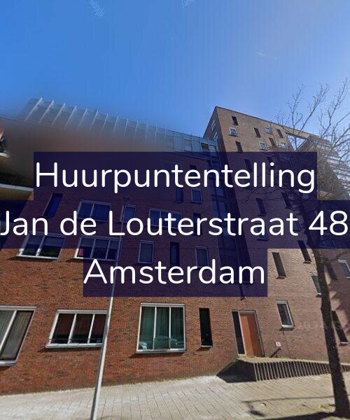 Foto gevel Huurpuntentelling voor Jan de Louterstraat 48, Amsterdam