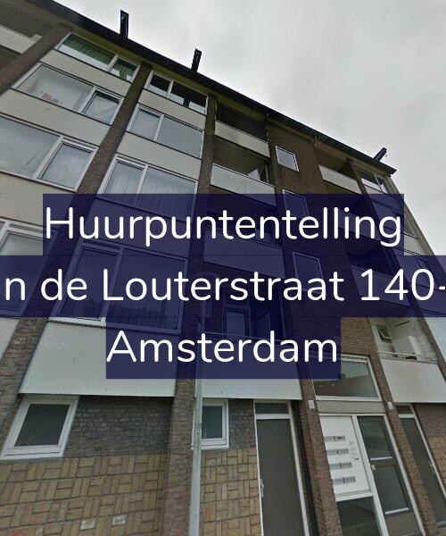 Foto gevel Huurpuntentelling voor Jan de Louterstraat 140-1, Amsterdam
