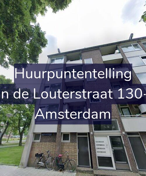 Foto gevel Huurpuntentelling voor Jan de Louterstraat 130-1, Amsterdam