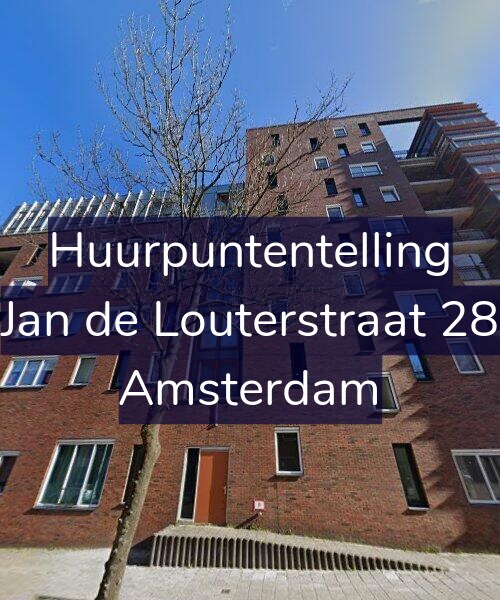 Foto gevel Huurpuntentelling voor Jan de Louterstraat 28, Amsterdam