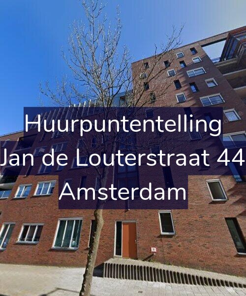 Foto gevel Huurpuntentelling voor Jan de Louterstraat 44, Amsterdam