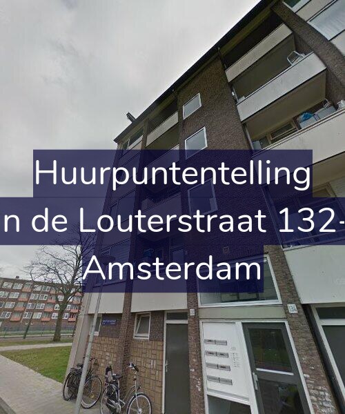 Foto gevel Huurpuntentelling voor Jan de Louterstraat 132-1, Amsterdam