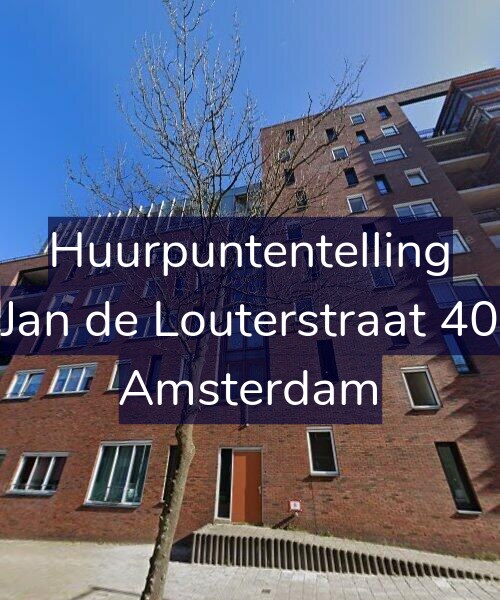 Foto gevel Huurpuntentelling voor Jan de Louterstraat 40, Amsterdam