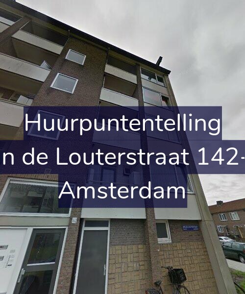 Foto gevel Huurpuntentelling voor Jan de Louterstraat 142-1, Amsterdam