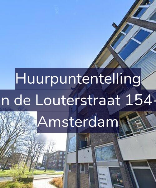 Foto gevel Huurpuntentelling voor Jan de Louterstraat 154-2, Amsterdam