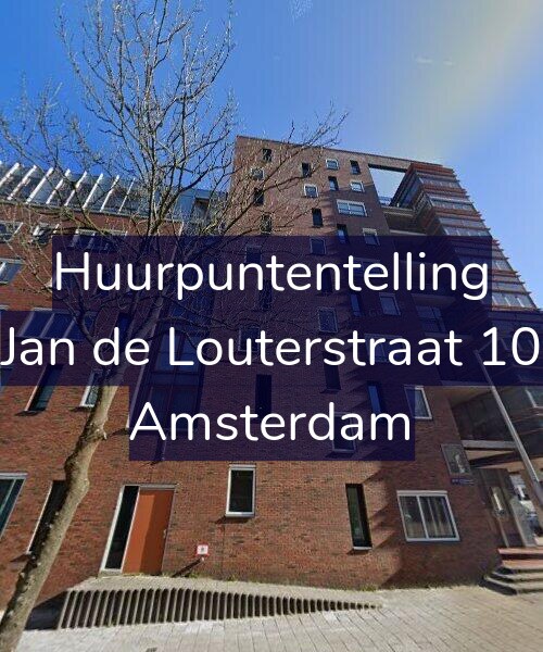 Foto gevel Huurpuntentelling voor Jan de Louterstraat 10, Amsterdam