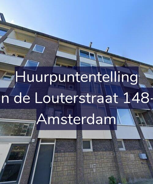 Foto gevel Huurpuntentelling voor Jan de Louterstraat 148-1, Amsterdam