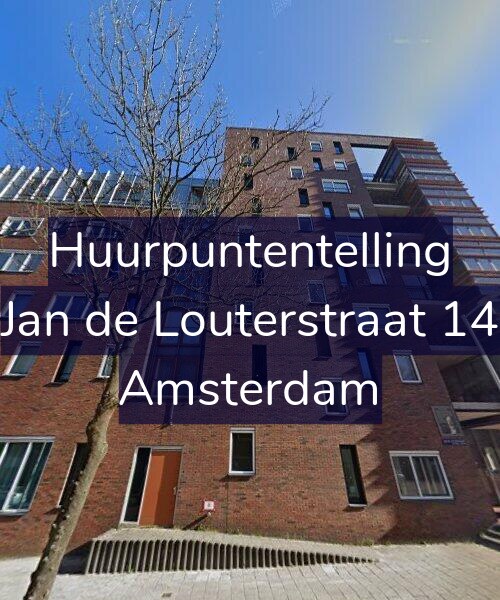 Foto gevel Huurpuntentelling voor Jan de Louterstraat 14, Amsterdam