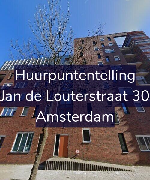 Foto gevel Huurpuntentelling voor Jan de Louterstraat 30, Amsterdam