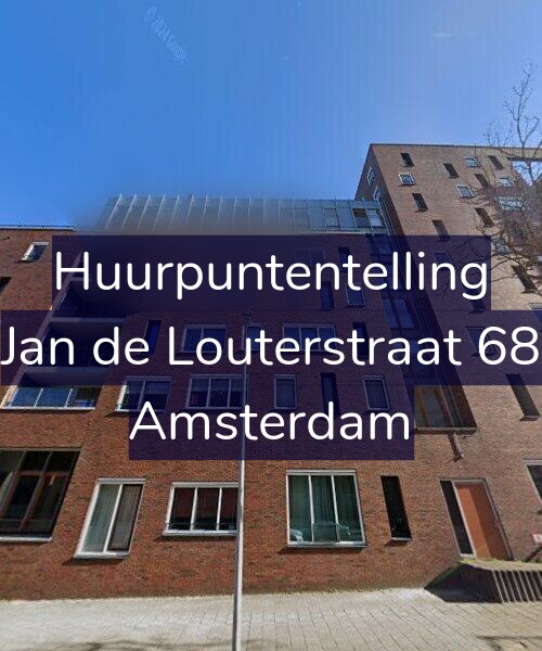 Foto gevel Huurpuntentelling voor Jan de Louterstraat 68, Amsterdam