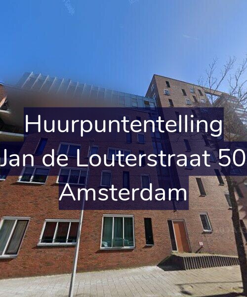 Foto gevel Huurpuntentelling voor Jan de Louterstraat 50, Amsterdam