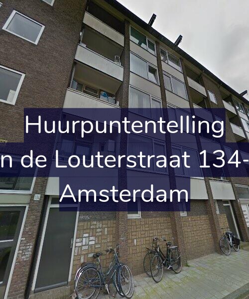Foto gevel Huurpuntentelling voor Jan de Louterstraat 134-H, Amsterdam