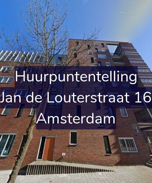 Foto gevel Huurpuntentelling voor Jan de Louterstraat 16, Amsterdam