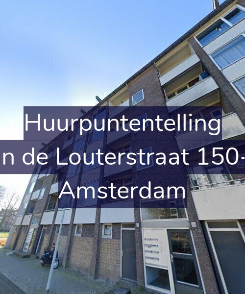 Foto gevel Huurpuntentelling voor Jan de Louterstraat 150-1, Amsterdam