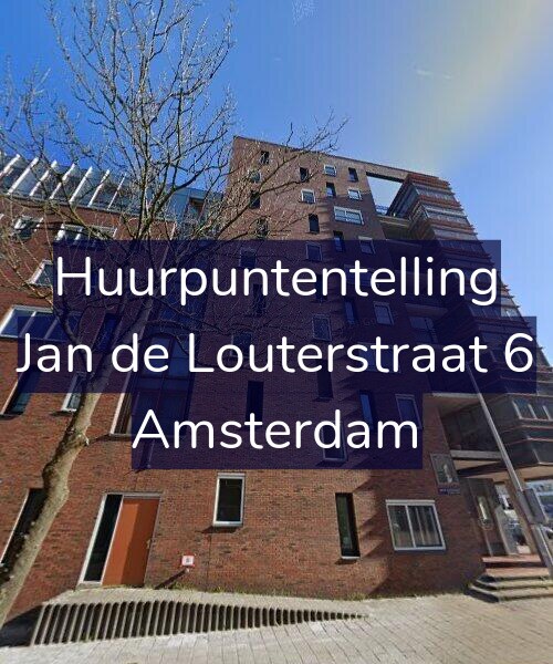 Foto gevel Huurpuntentelling voor Jan de Louterstraat 6, Amsterdam