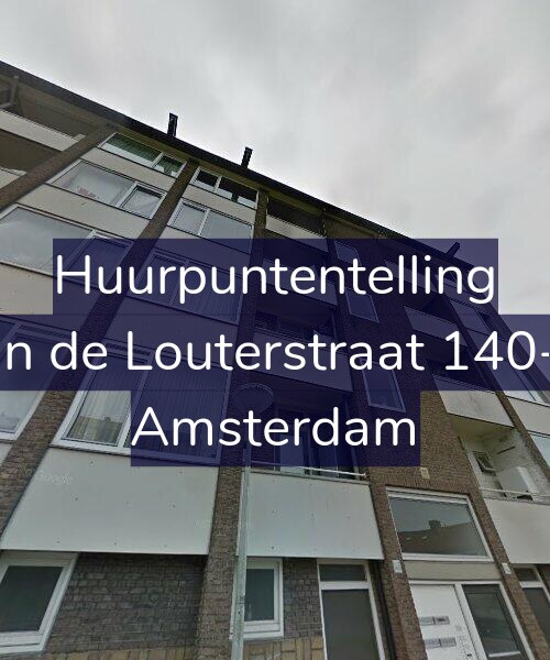 Foto gevel Huurpuntentelling voor Jan de Louterstraat 140-2, Amsterdam