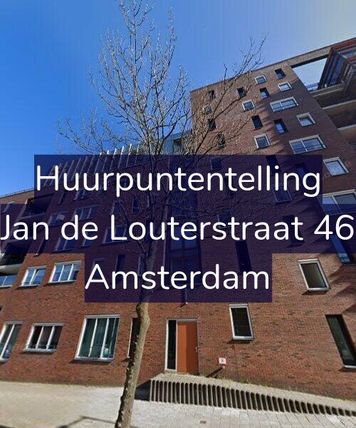 Foto gevel Huurpuntentelling voor Jan de Louterstraat 46, Amsterdam