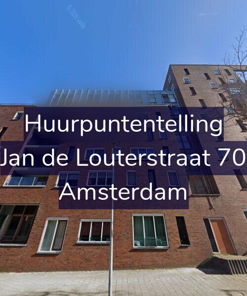Foto gevel Huurpuntentelling voor Jan de Louterstraat 70, Amsterdam