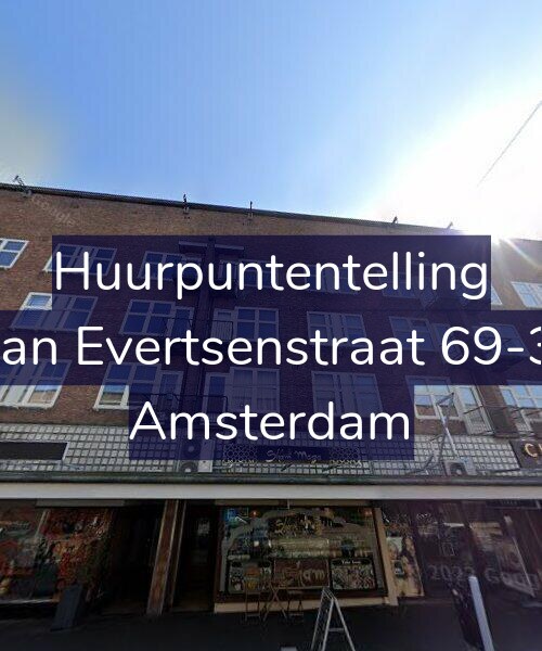 Foto gevel Huurpuntentelling voor Jan Evertsenstraat 69-3, Amsterdam