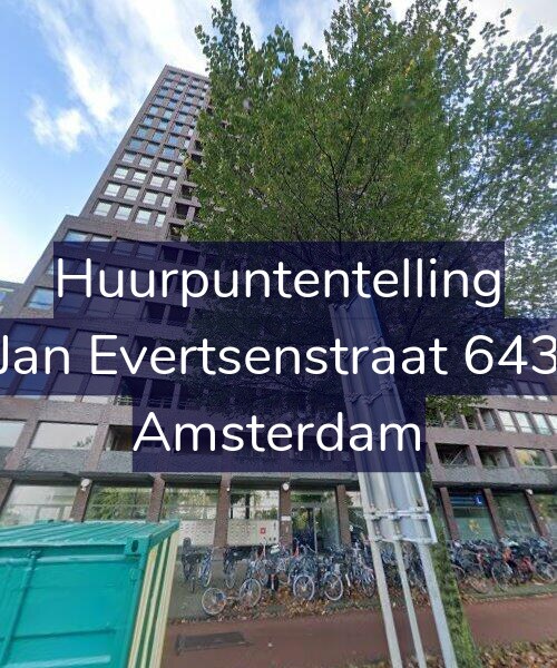 Foto gevel Huurpuntentelling voor Jan Evertsenstraat 643, Amsterdam