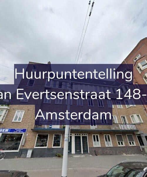 Foto gevel Huurpuntentelling voor Jan Evertsenstraat 148-1, Amsterdam