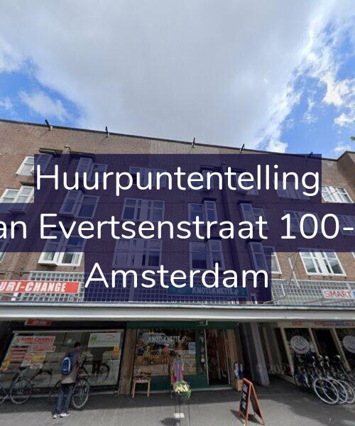 Foto gevel Huurpuntentelling voor Jan Evertsenstraat 100-3, Amsterdam