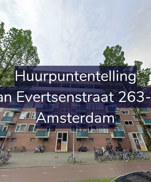 Foto gevel Huurpuntentelling voor Jan Evertsenstraat 263-1, Amsterdam