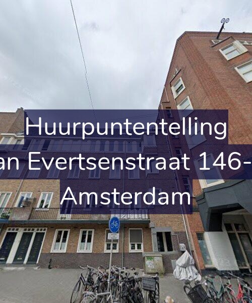 Foto gevel Huurpuntentelling voor Jan Evertsenstraat 146-1, Amsterdam