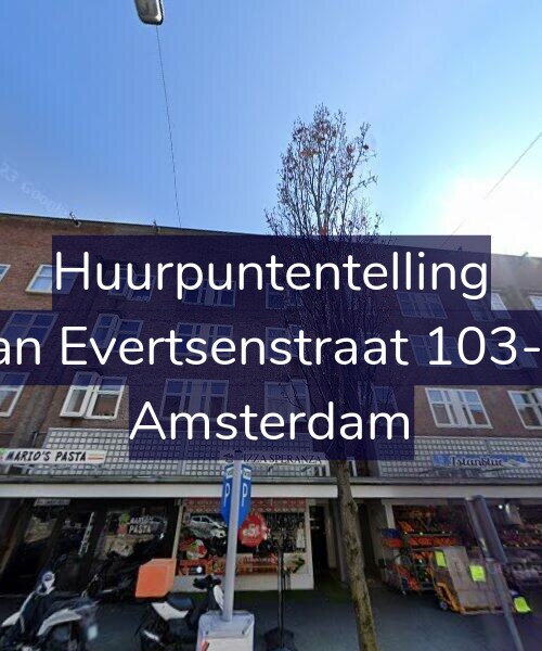 Foto gevel Huurpuntentelling voor Jan Evertsenstraat 103-1, Amsterdam
