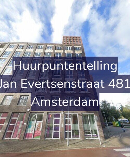 Foto gevel Huurpuntentelling voor Jan Evertsenstraat 481, Amsterdam