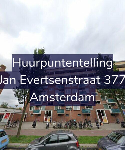 Foto gevel Huurpuntentelling voor Jan Evertsenstraat 377, Amsterdam