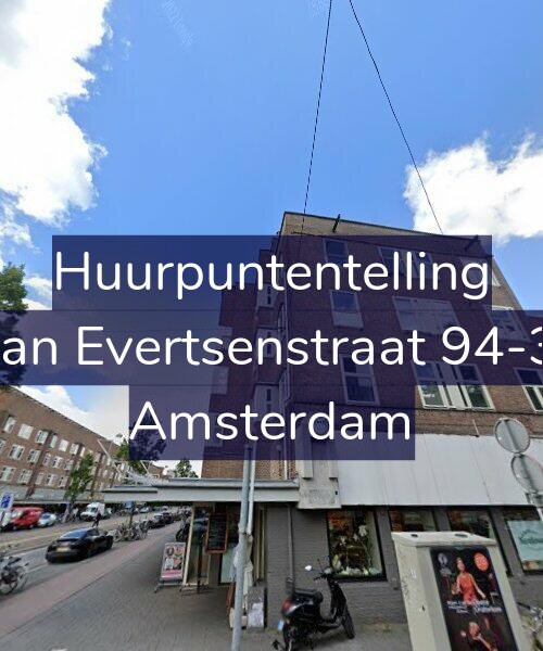 Foto gevel Huurpuntentelling voor Jan Evertsenstraat 94-3, Amsterdam