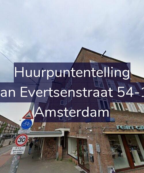 Foto gevel Huurpuntentelling voor Jan Evertsenstraat 54-1, Amsterdam