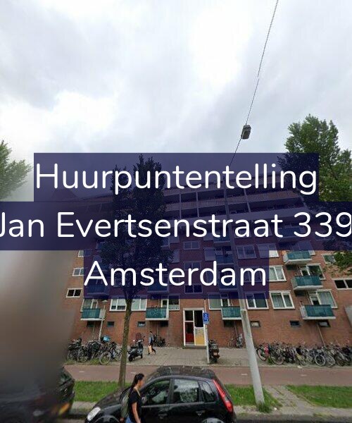 Foto gevel Huurpuntentelling voor Jan Evertsenstraat 339, Amsterdam