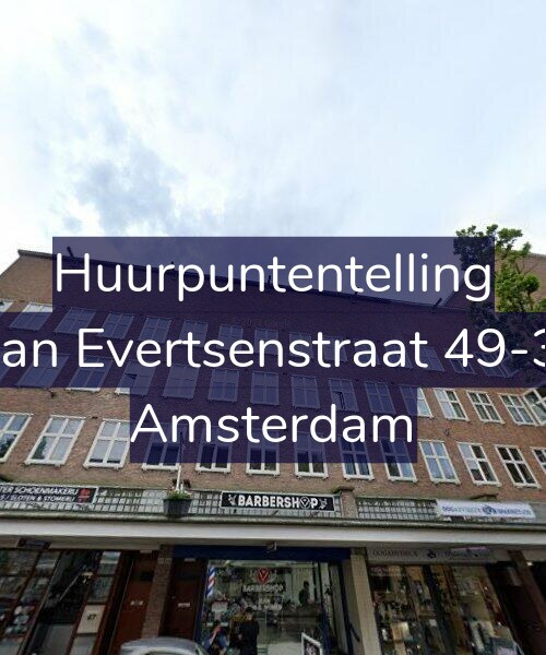 Foto gevel Huurpuntentelling voor Jan Evertsenstraat 49-3, Amsterdam
