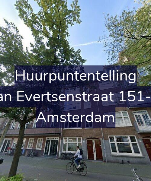 Foto gevel Huurpuntentelling voor Jan Evertsenstraat 151-2, Amsterdam