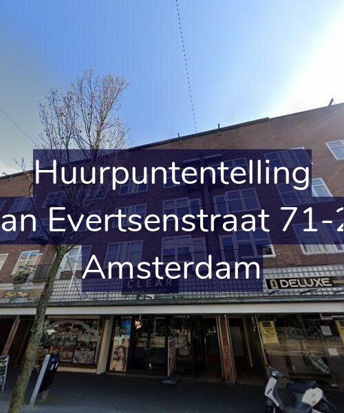 Foto gevel Huurpuntentelling voor Jan Evertsenstraat 71-2, Amsterdam