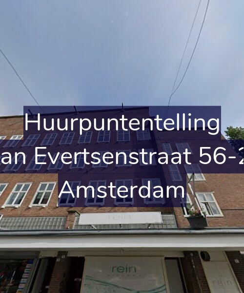 Foto gevel Huurpuntentelling voor Jan Evertsenstraat 56-2, Amsterdam