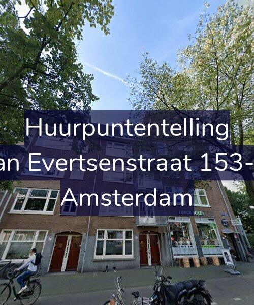 Foto gevel Huurpuntentelling voor Jan Evertsenstraat 153-2, Amsterdam