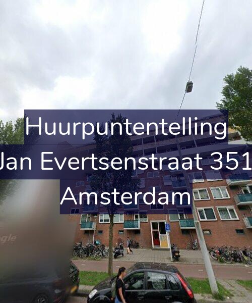 Foto gevel Huurpuntentelling voor Jan Evertsenstraat 351, Amsterdam
