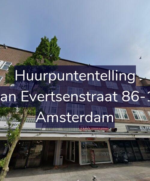 Foto gevel Huurpuntentelling voor Jan Evertsenstraat 86-1, Amsterdam