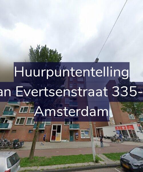 Foto gevel Huurpuntentelling voor Jan Evertsenstraat 335-2, Amsterdam