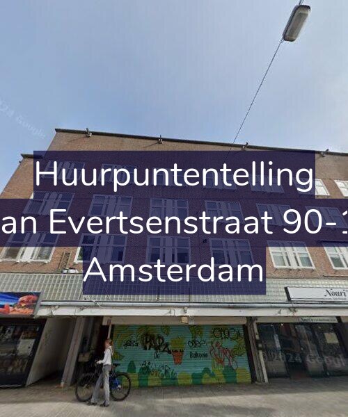 Foto gevel Huurpuntentelling voor Jan Evertsenstraat 90-1, Amsterdam