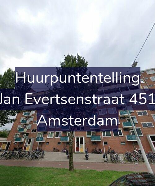 Foto gevel Huurpuntentelling voor Jan Evertsenstraat 451, Amsterdam