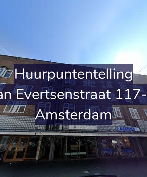 Foto gevel Huurpuntentelling voor Jan Evertsenstraat 117-3, Amsterdam