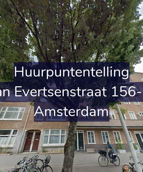 Foto gevel Huurpuntentelling voor Jan Evertsenstraat 156-H, Amsterdam