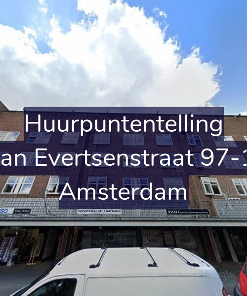 Foto gevel Huurpuntentelling voor Jan Evertsenstraat 97-1, Amsterdam