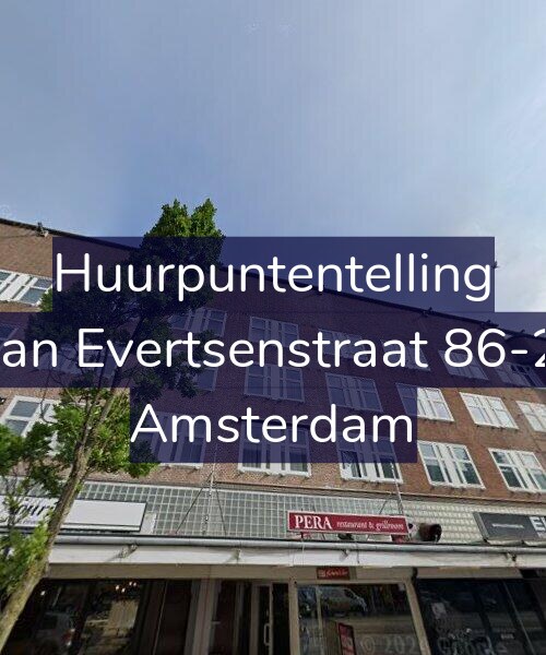 Foto gevel Huurpuntentelling voor Jan Evertsenstraat 86-2, Amsterdam