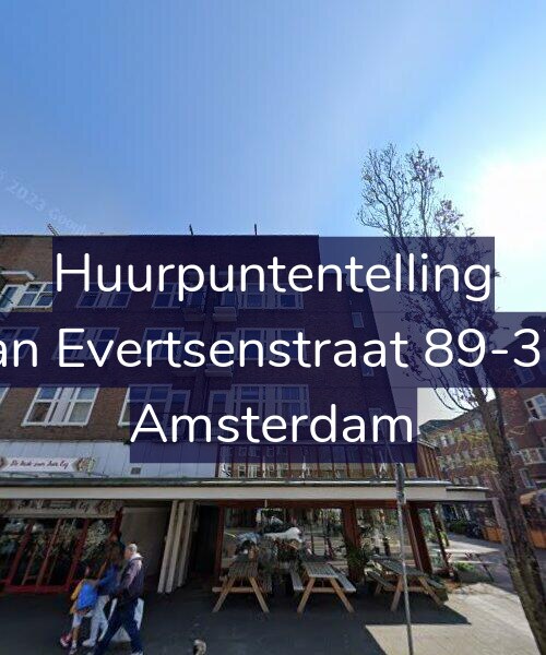 Foto gevel Huurpuntentelling voor Jan Evertsenstraat 89-3V, Amsterdam